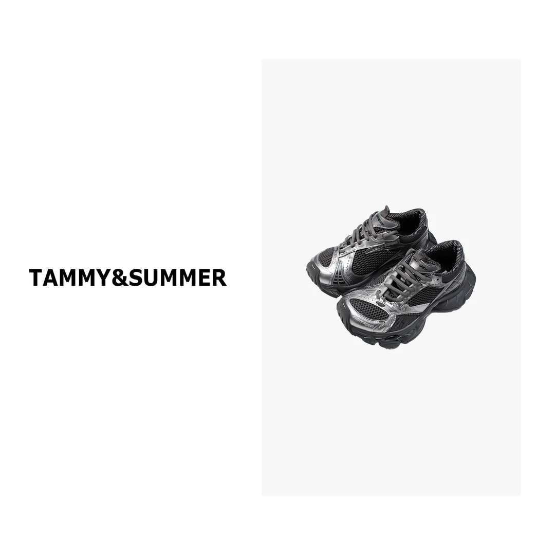 【Tammy&Summer】复古百搭时尚休闲鞋增高厚底运动风做旧老爹鞋5086