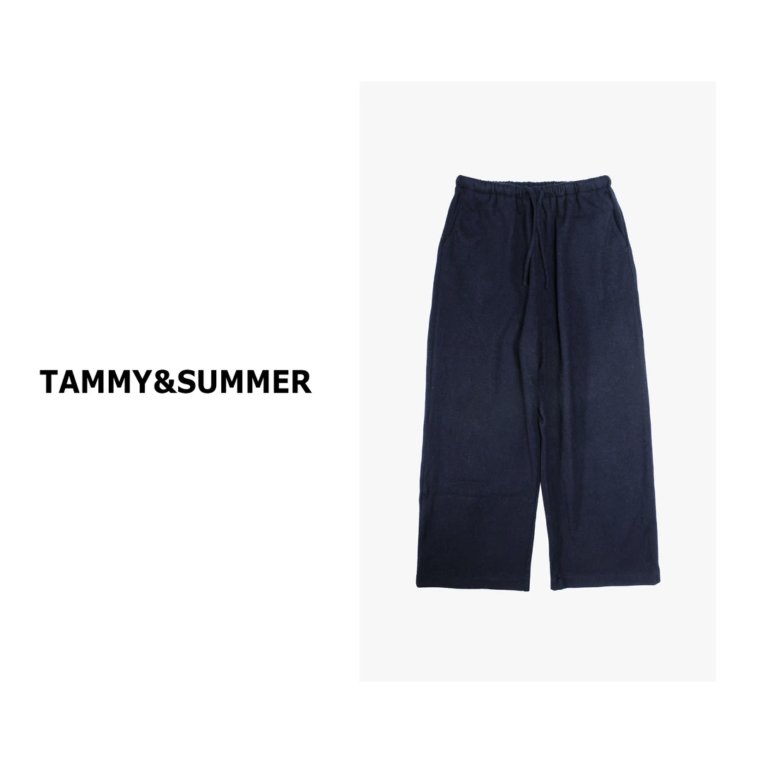 【Tammy&Summer】松紧腰抽绳直筒休闲裤宽松长款百搭阔腿裤18551