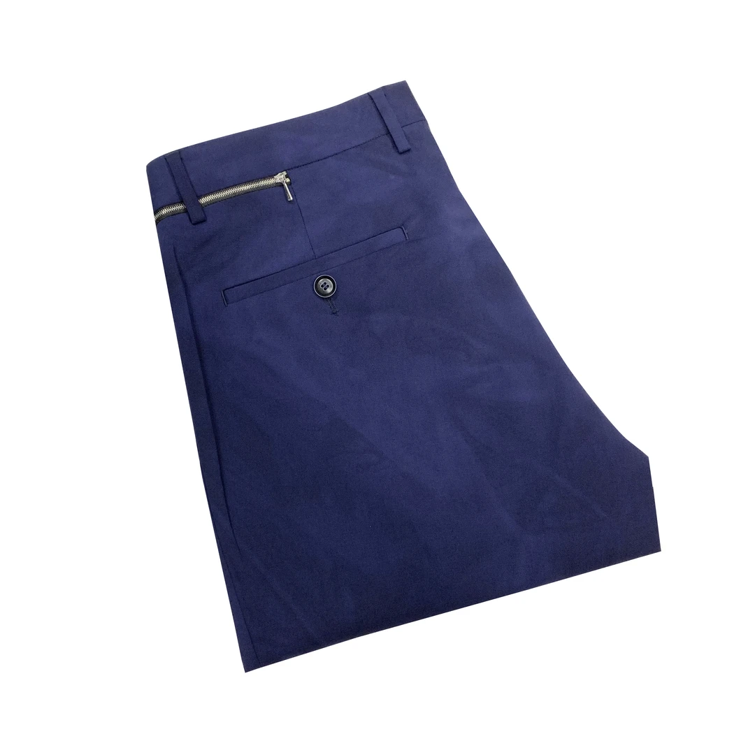 堡家【Botto Giuseppe美丽诺羊毛】蓝色意大利进口面料西裤67111A