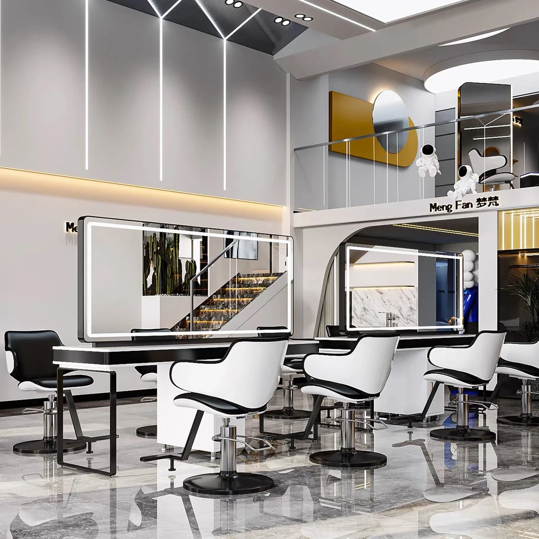 美发店镜台网红理发店镜子化妆镜台发廊剪发镜台