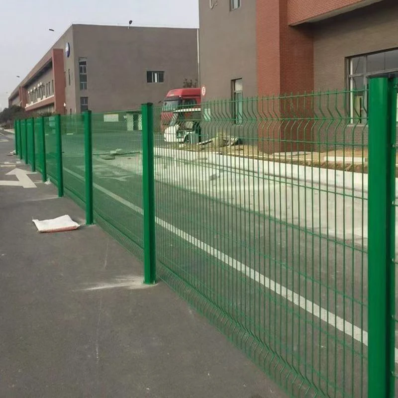 桃形柱护栏高速公路护栏庭院护栏铁丝网网格三折弯园林别墅隔离