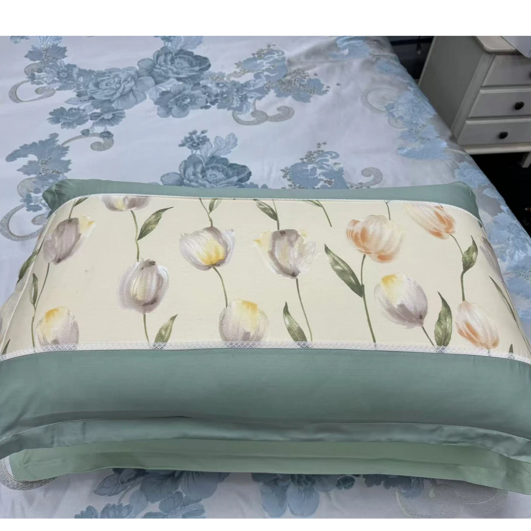 【宠粉福利】韩版纯棉工艺花边枕套一对（颜色不挑）