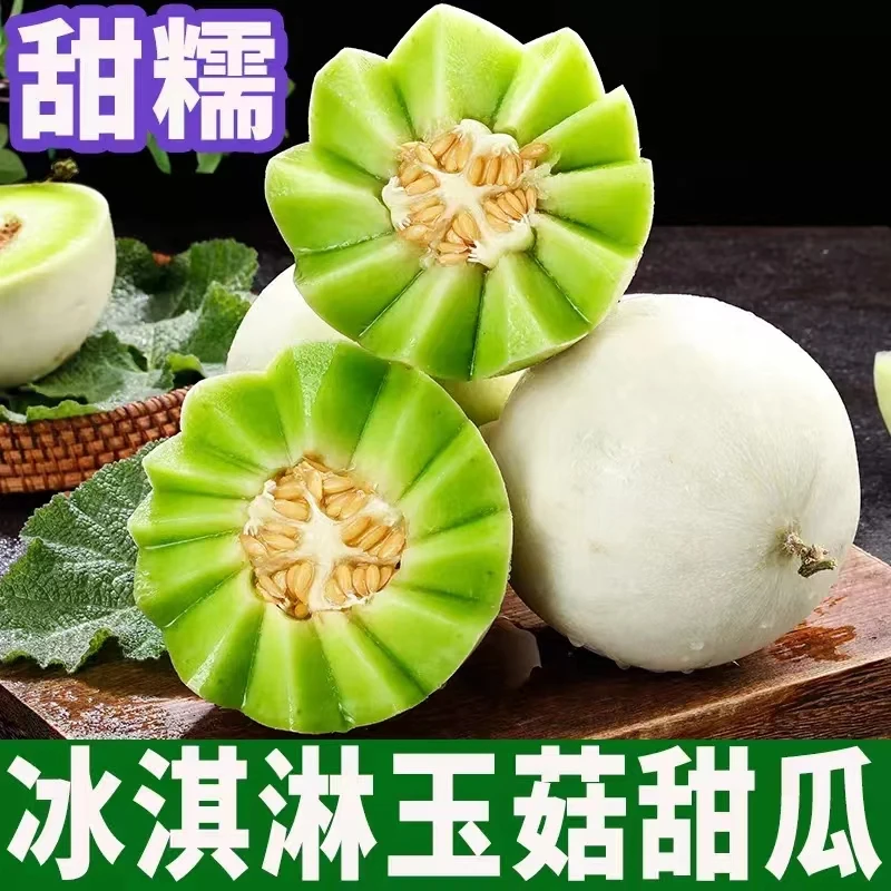 鲜乘鲜玉菇甜瓜蜜瓜8斤新鲜水果批发当季香瓜哈密瓜羊角蜜5斤