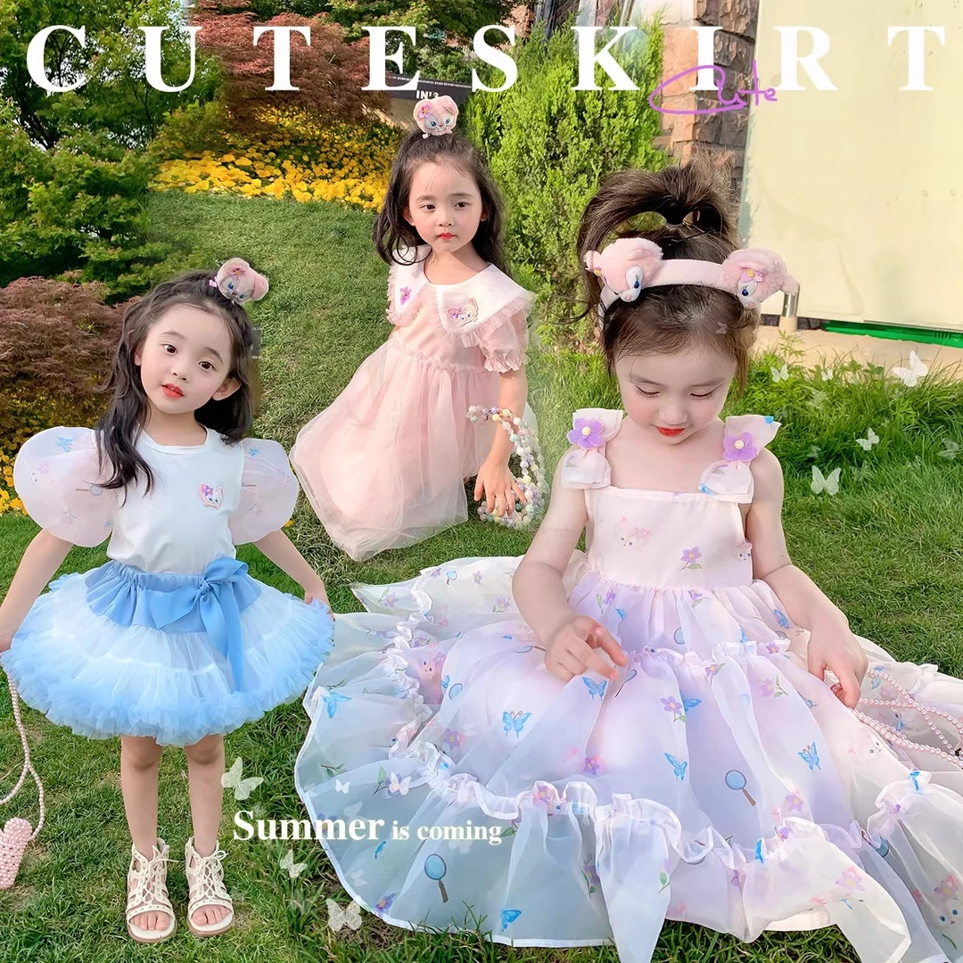 爱上靓妞女童公主裙夏季2023新款薄儿童裙子女宝宝装洋气连衣裙q