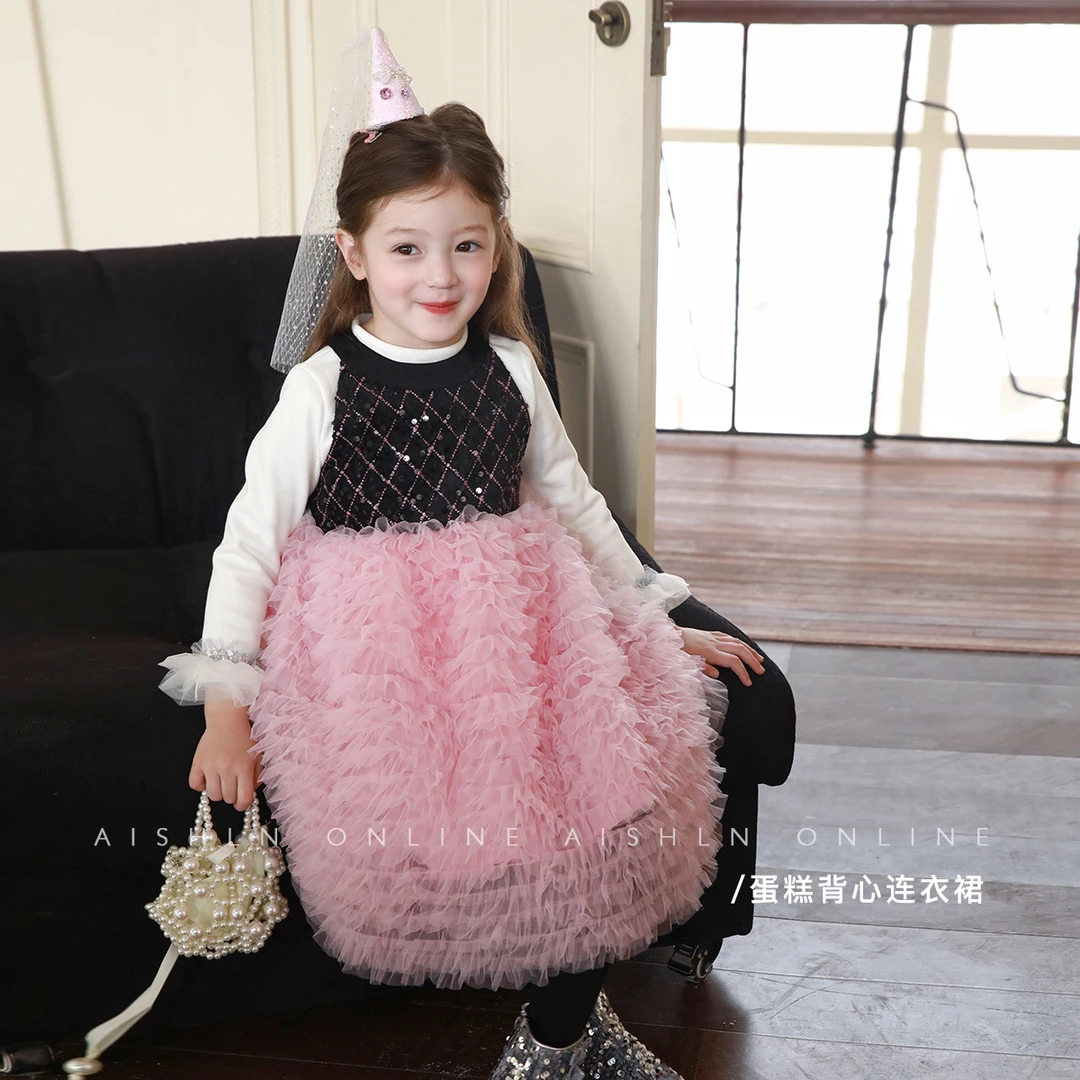 【美到心巴上自带仙气女儿的梦中情裙】裙蛋糕裙爱上靓妞女童冬装