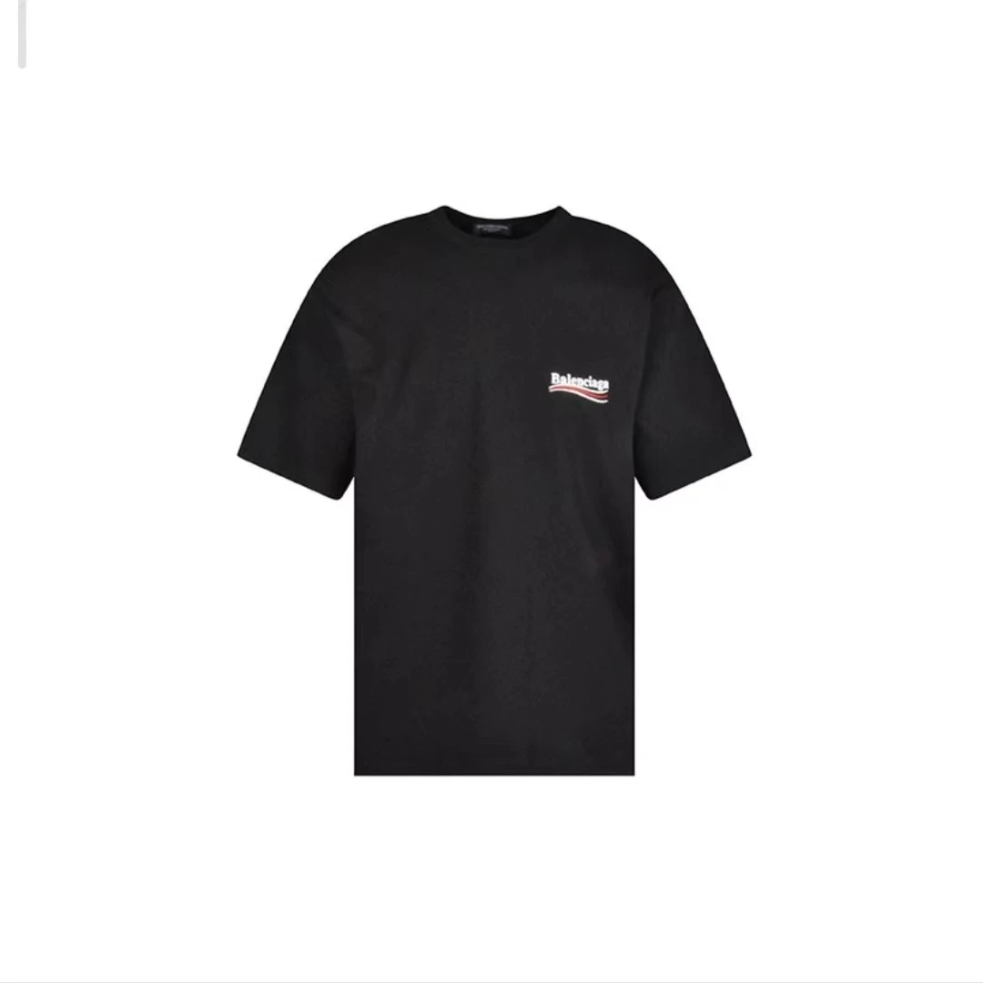 全新未使用 Balenciaga/巴黎世家 可乐logo刺绣 纯色短袖T恤