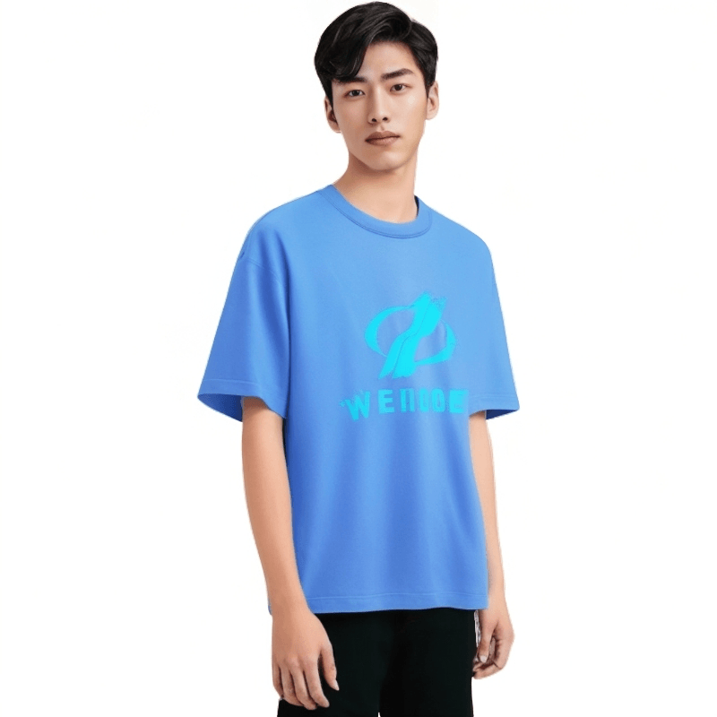 全新未使用  WE11DONE PRAIS 男女同款简约经典印花字母T恤 紫色