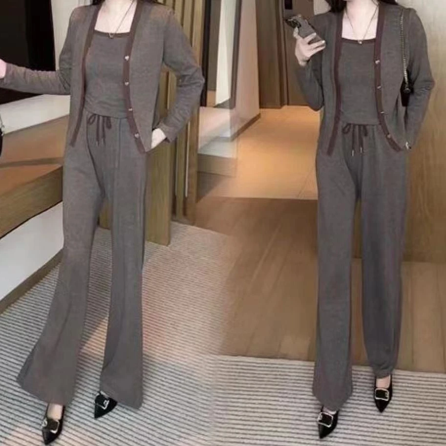 秋季新款三件套2024年显瘦气质时尚洋气百搭减龄休闲套装1112