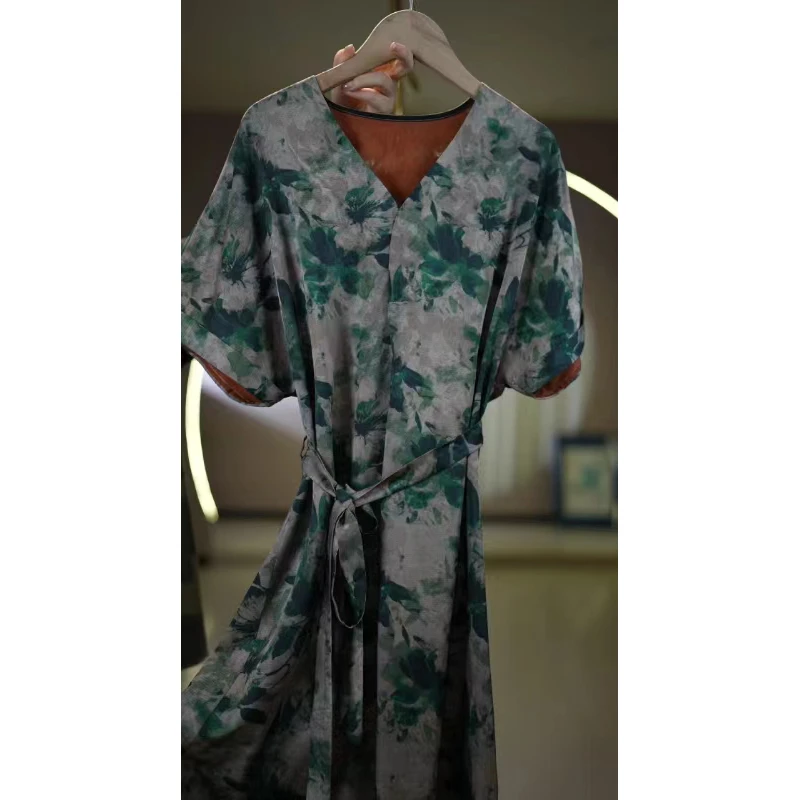 复古显瘦连衣裙T1196