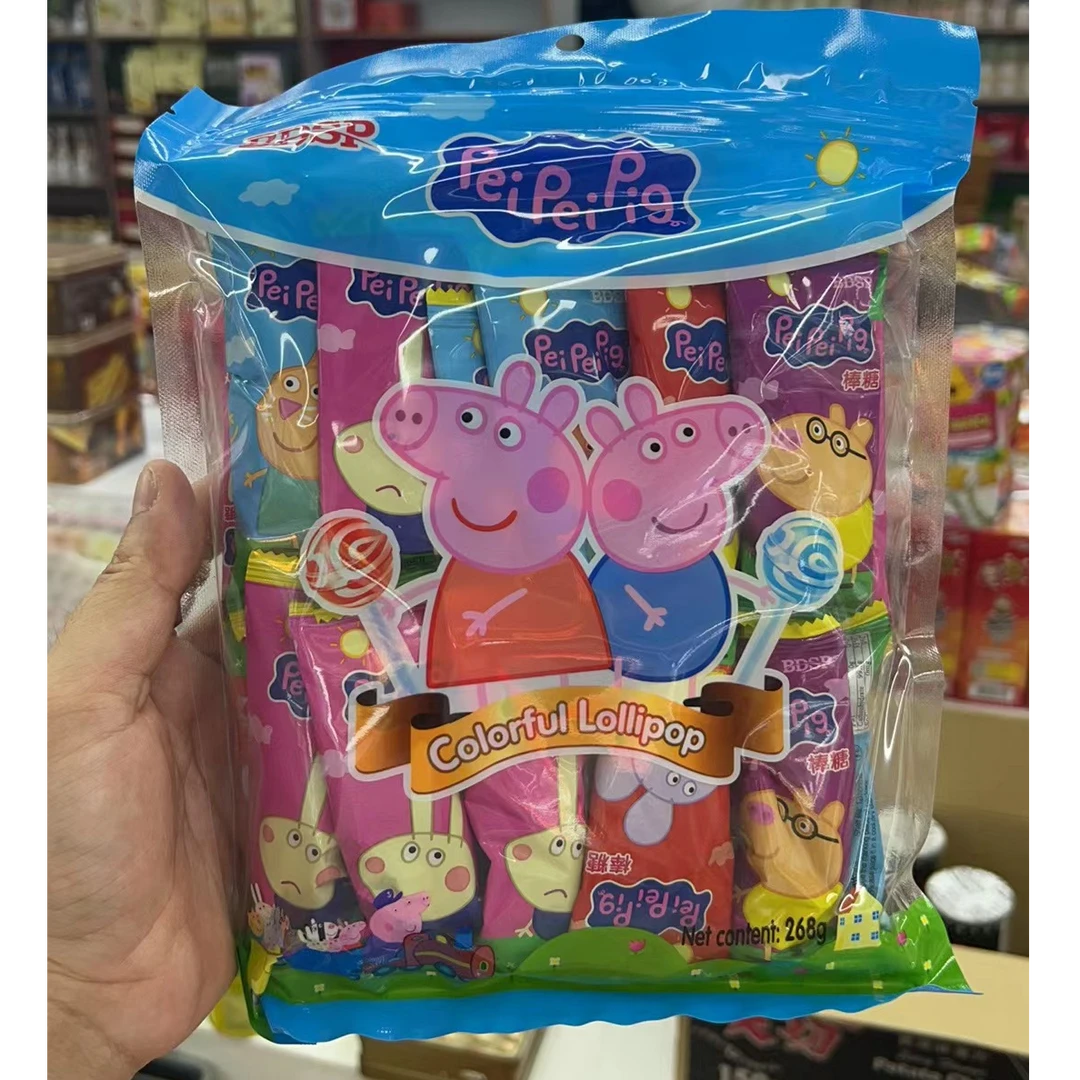 香港代购港版小黄人佩佩猪KITTY猫多彩棒棒糖