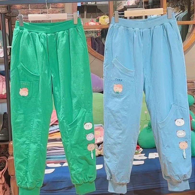 卡拉猫服饰三只小猫棉布面料棉裤
