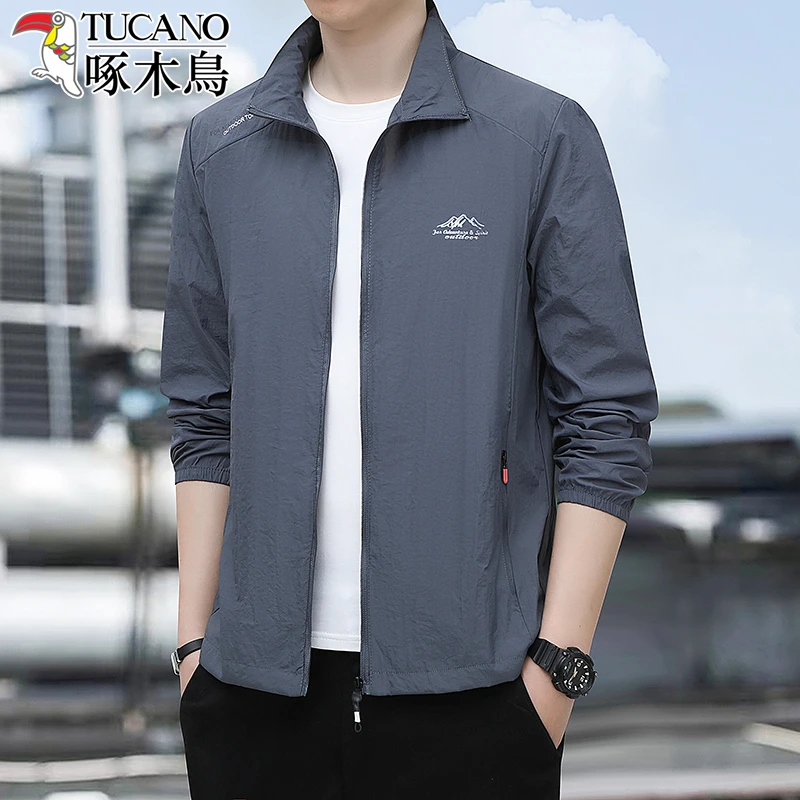 啄木鸟夏季冰丝防晒衣男士轻薄款透气防紫外线钓鱼户外夏天防晒服