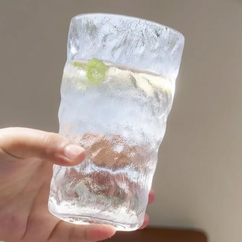 【1个】高颜值冰川杯实用家用生活用品新人专享福利玻璃水杯磨砂杯