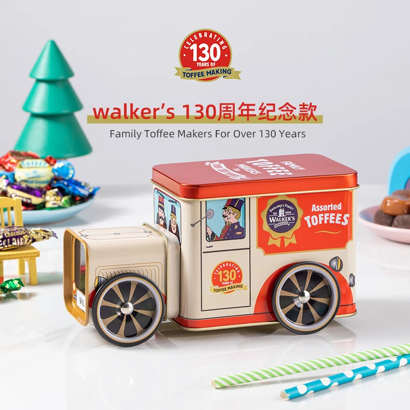 英国进口沃尔克斯什锦太妃糖130周年纪念版汽车158g零食解馋