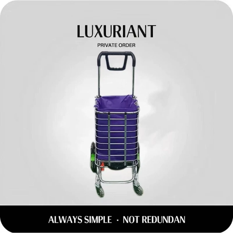 买菜车小拉车家用购物车爬楼可折叠便携老人置物架车推旋转车