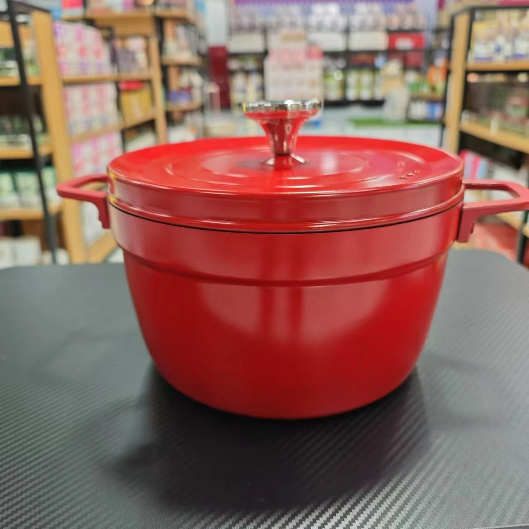 珐琅精铁锅家用炖锅炖盅砂锅汤锅焖烧锅不粘锅电磁炉煮锅