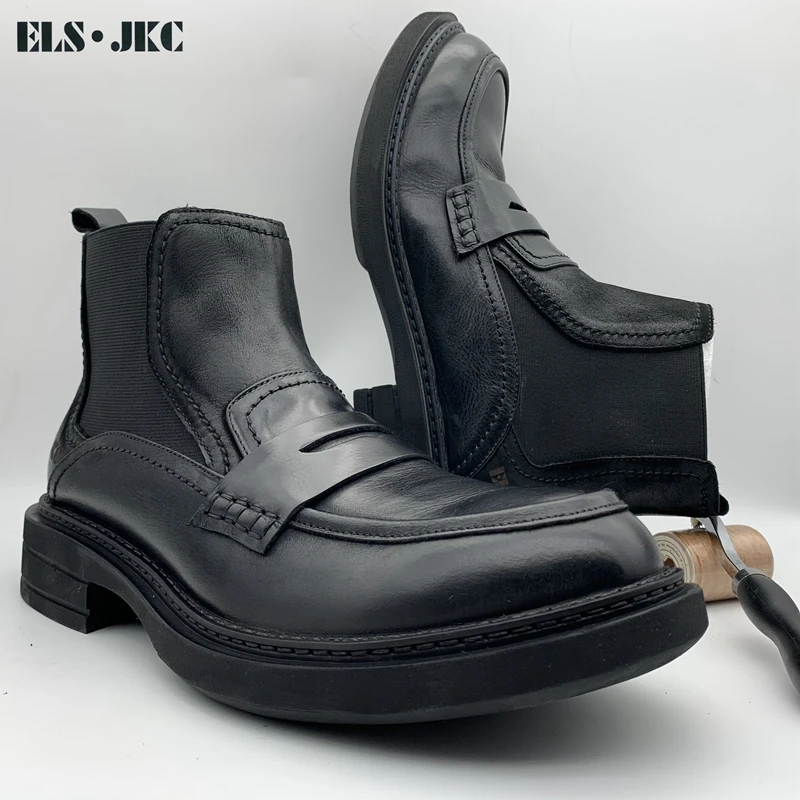 ELS.JKC品牌男士俄款罍特顿商务绅士鞋