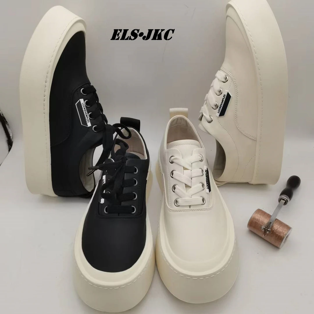 ELS•JKC品牌，男士俄款俄款无胶水环保开口缝合工艺小白鞋