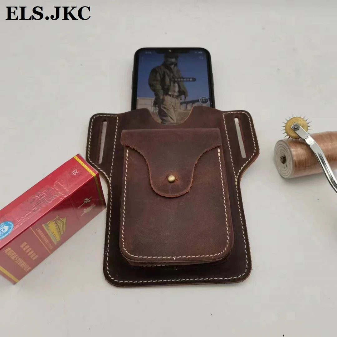 ELS·JKC品牌，俄款手工，手机，皮带挂包