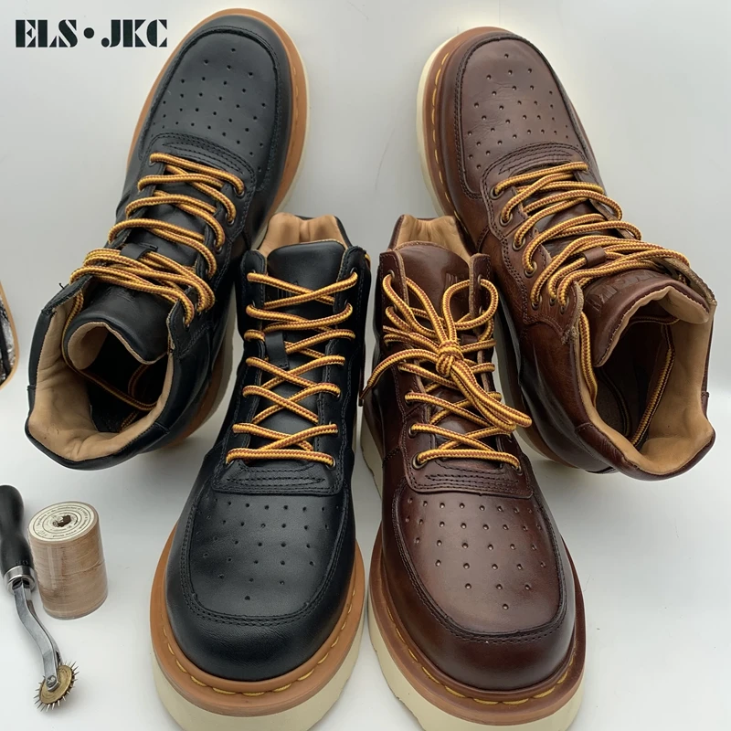 ELS.JKC品牌男士俄款固特异工艺空军一号鞋子