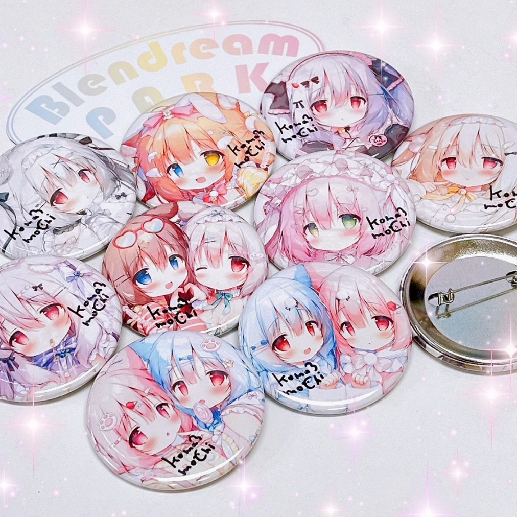 桃豆こまもち 画师扭蛋吧唧 亲签 正版日谷