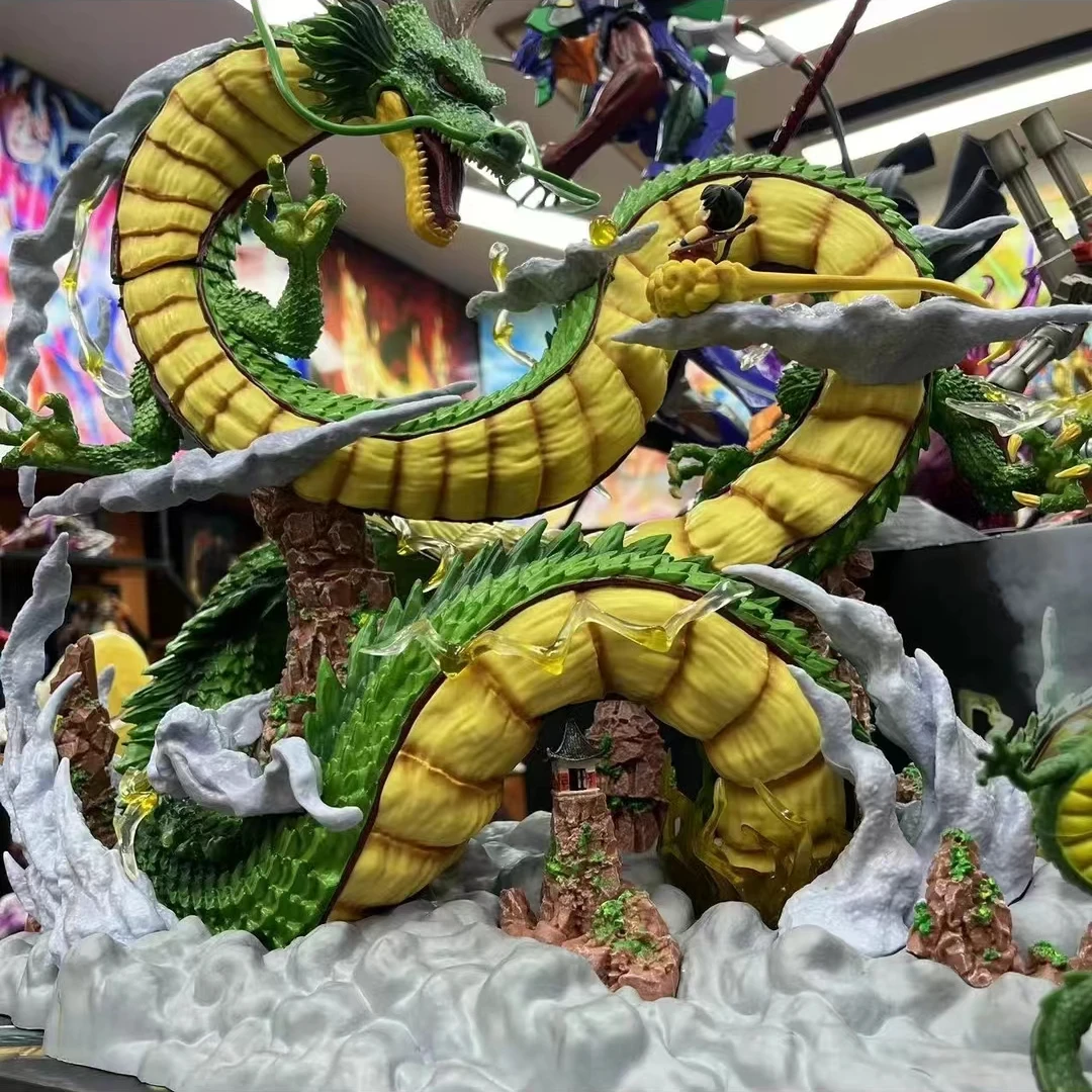 【新人福利+神龙定制图案】七龙珠 神龙与小悟空 许愿龙约24厘米