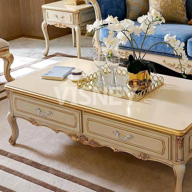 卫诗理Duras宫廷复古小法式茶几别墅欧式客厅实木奢华茶几EF2