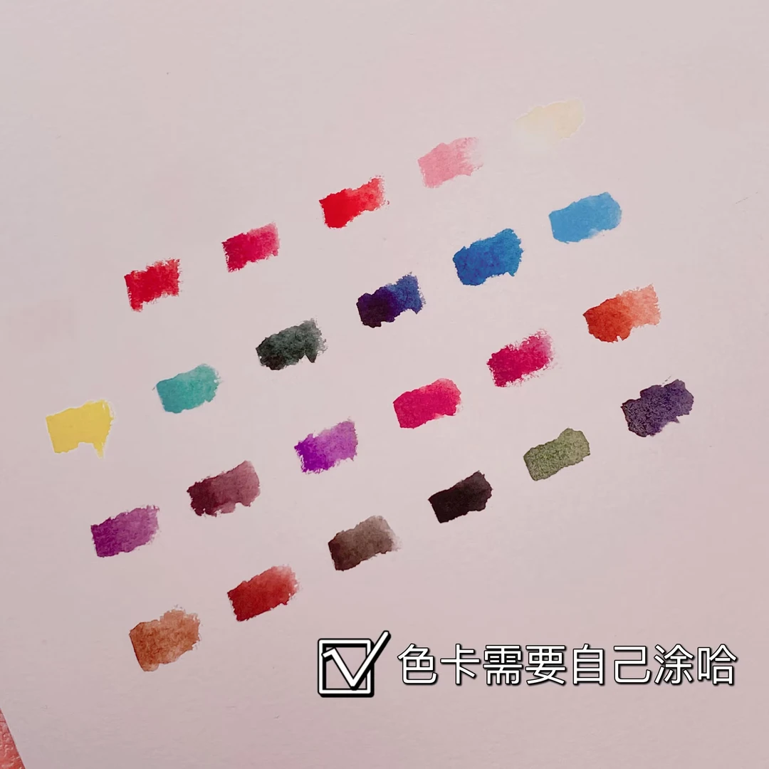 美甲水彩练习纸20张中粗纹适合新手美甲水彩练习彩绘加厚300g厚度