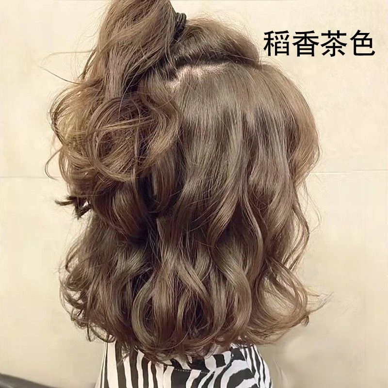 稻香茶色染发剂自己在家染发泡泡流行植物天然纯女无刺激正品免漂