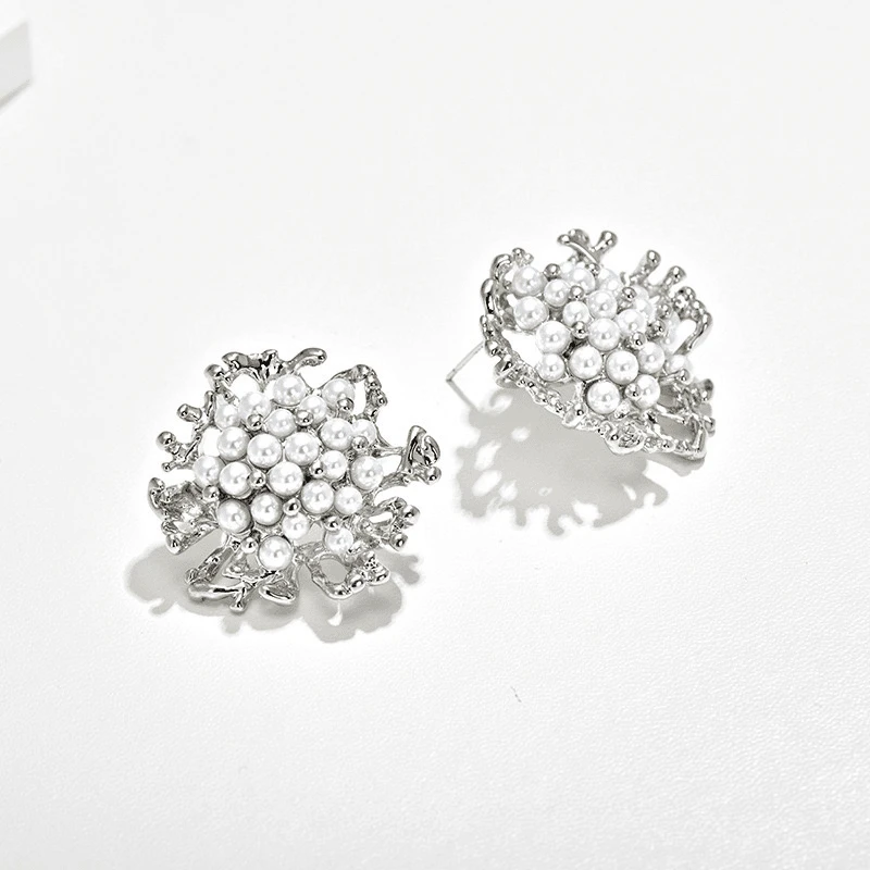 铜合金耳饰  【绽放】气质轻奢时尚百搭简约个性精致优雅-519