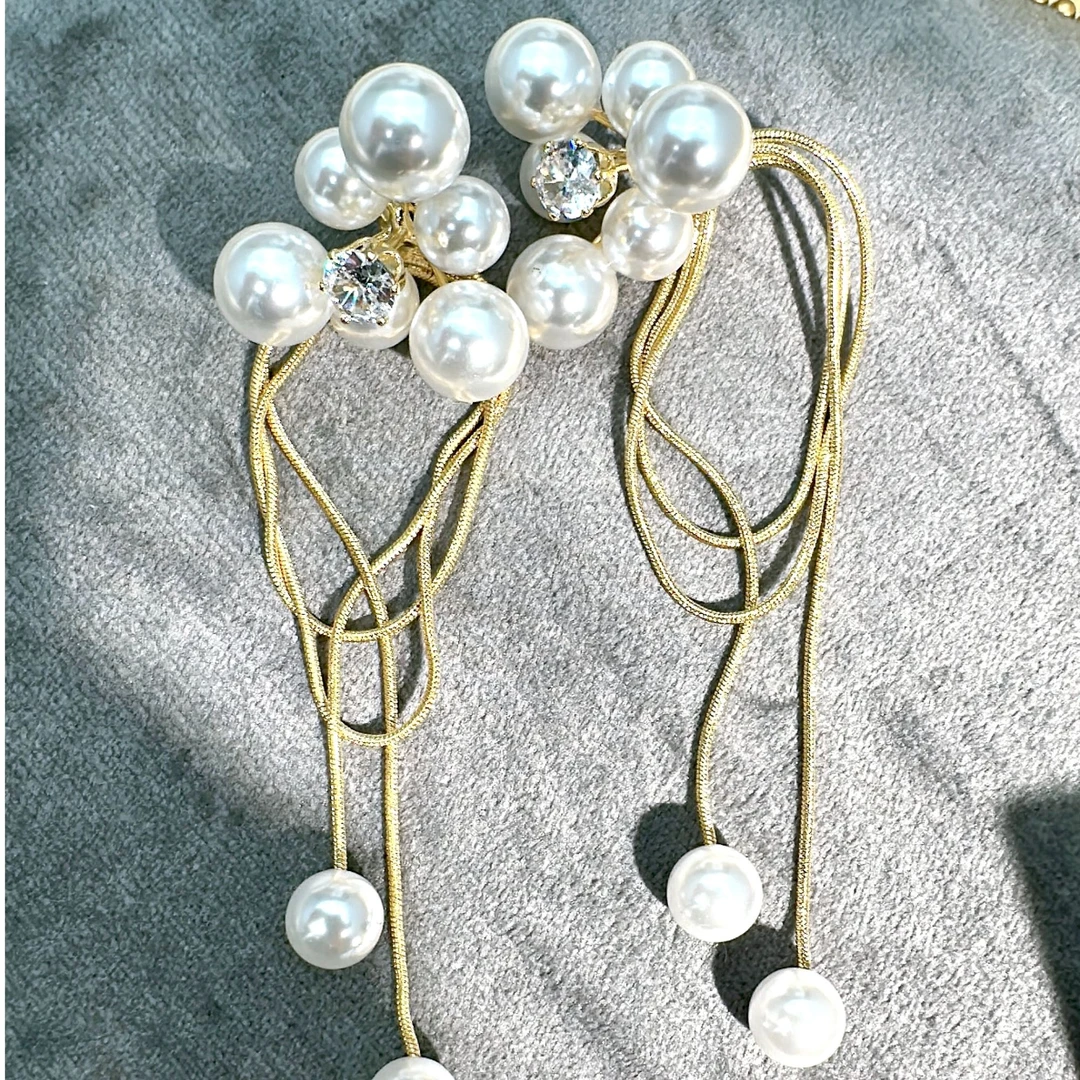 铜合金耳饰 小香风气质时尚轻奢百搭精致优雅-738