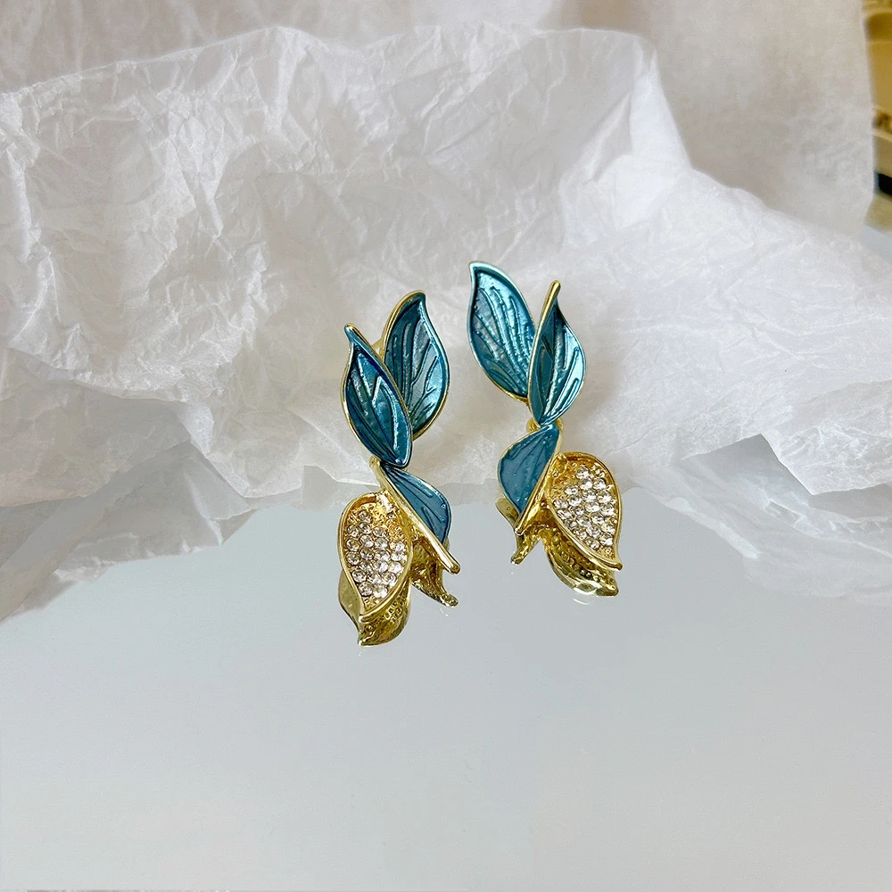 铜合金耳饰 【花旦】气质时尚百搭森系森系优雅精致-620