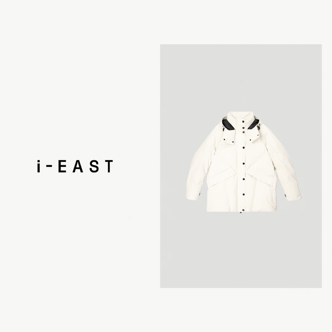 i-EAST 瑞士雪山~冬季保暖连帽滑雪羽绒服外套-4D YR5369