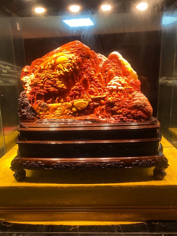 寿山石山水田黄印章印摆件貔貅手把件石雕工艺品入门玄关奇石山水