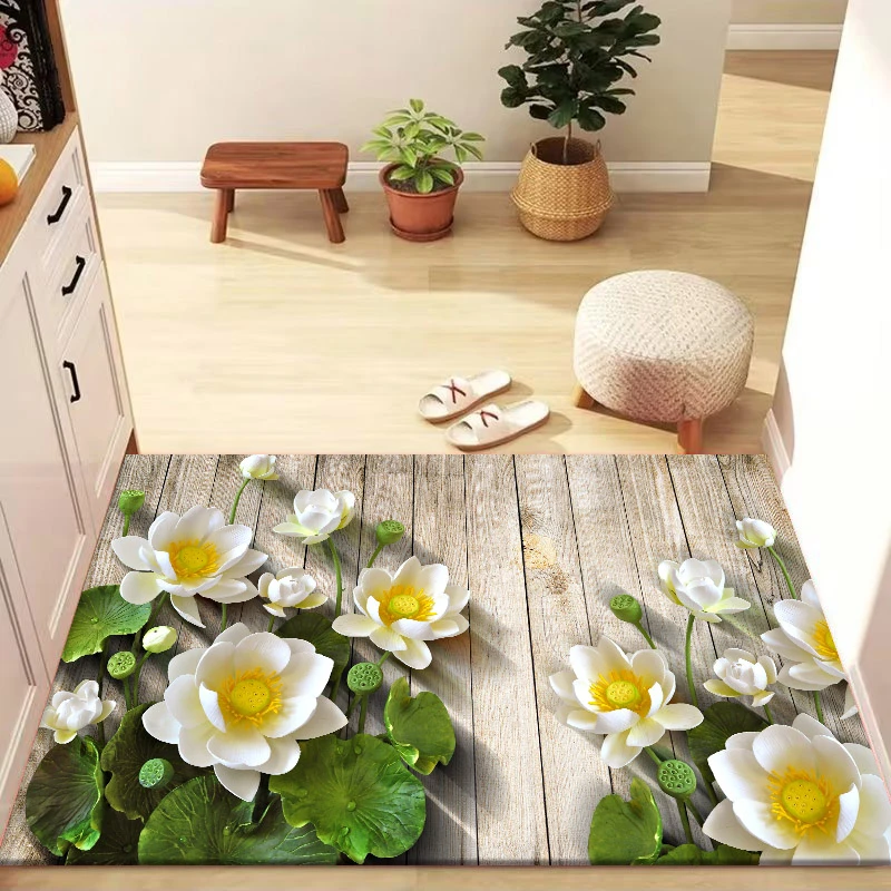 硅藻泥中式家用吸水地垫进门入户门防滑脚垫沥水垫玄关入户门地毯