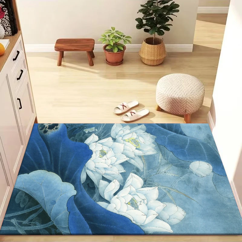 硅藻泥中式家用吸水地垫进门入户门防滑脚垫沥水垫玄关入户门地毯