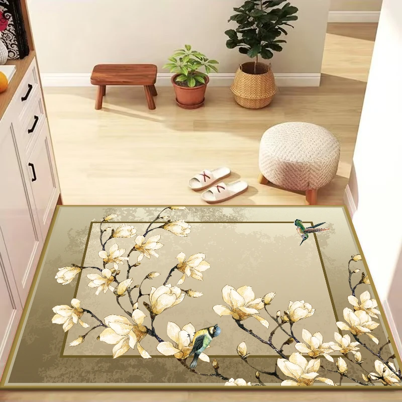 硅藻泥中式家用吸水地垫进门入户门防滑脚垫沥水垫玄关入户门地毯