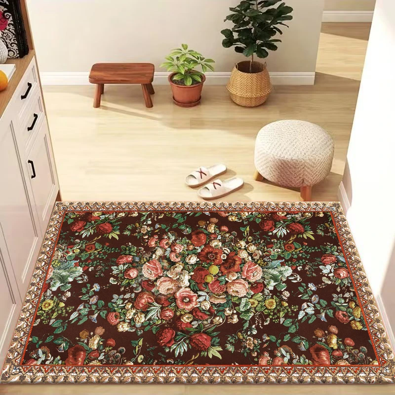 硅藻泥中式家用吸水地垫进门入户门防滑脚垫沥水垫玄关入户门地毯