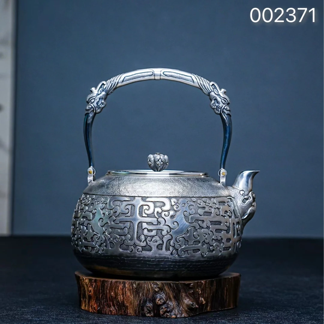 【慕雨手作】【段六一】大师饕餮纹烧水壶手工复古煮水纯手工雕刻