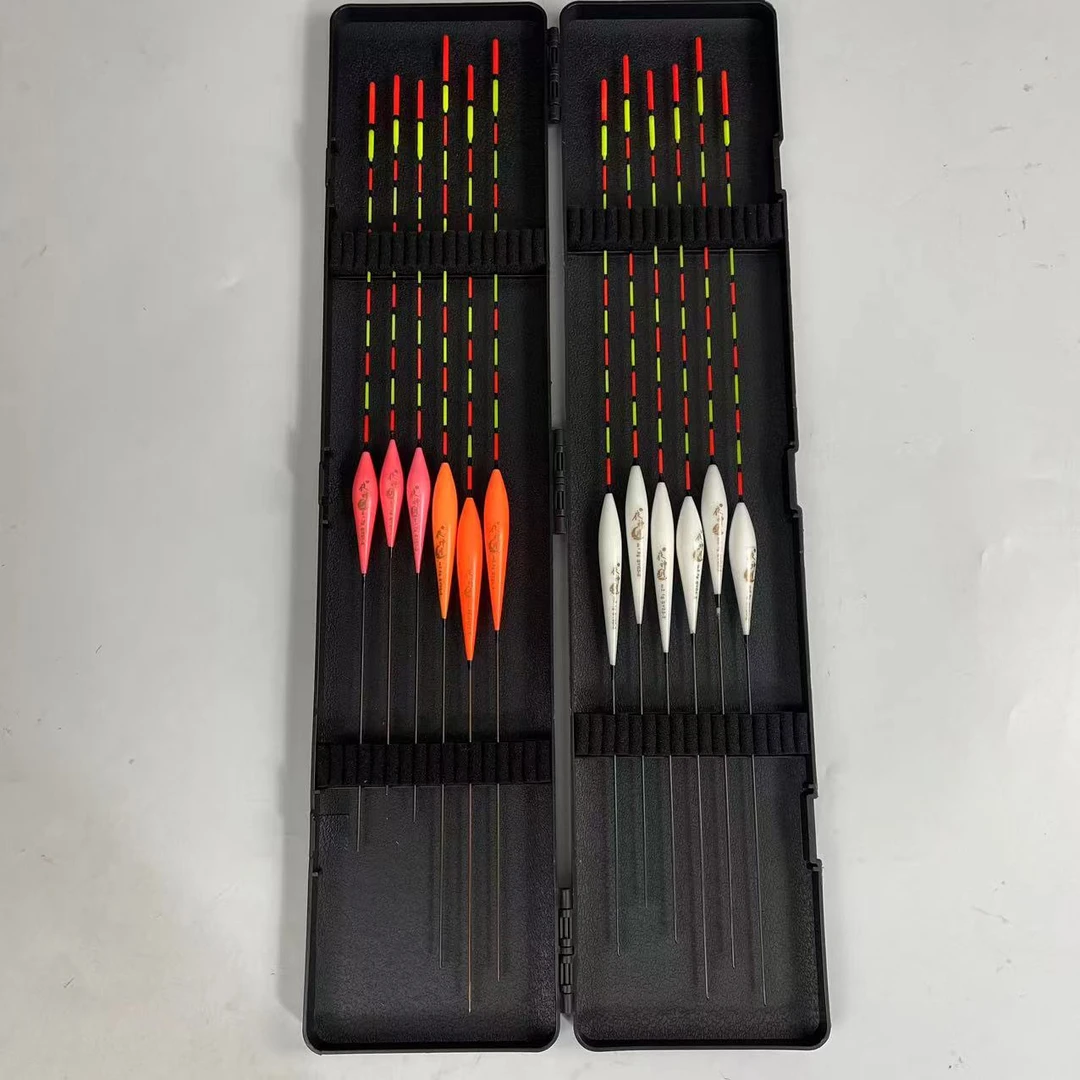 （送夜光漂）12支浮漂套装两目加粗鲫鱼鲤鱼全水域鱼漂套装综合漂