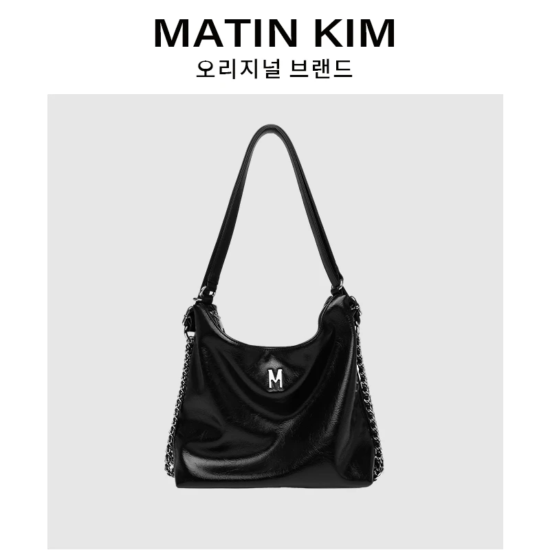 MATIN KIM冬日时髦好物链条时尚简约腋下多功能休闲托特双肩包