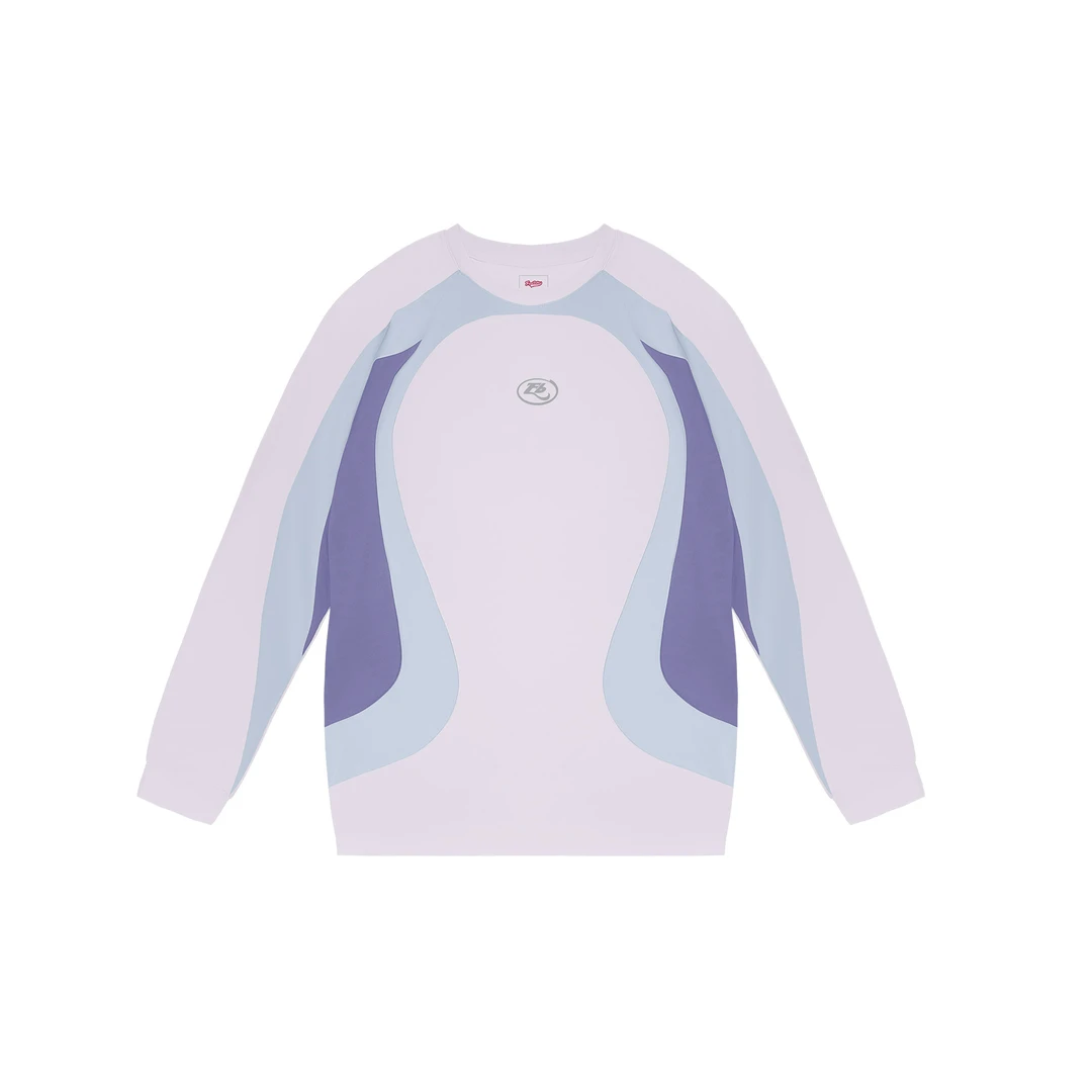 FIND BETTER2024新款美式简约户外运动潮流拼色圆领针织长袖-194