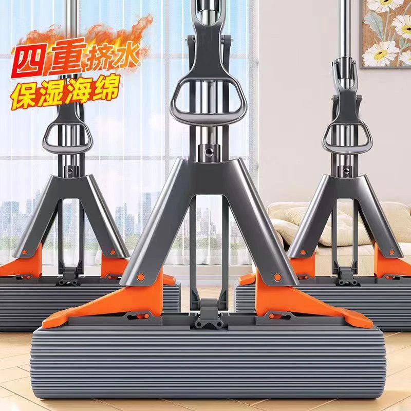 【升级双重挤水！】家用商用拖把多功能无死角拖把不锈钢杆拖把加大