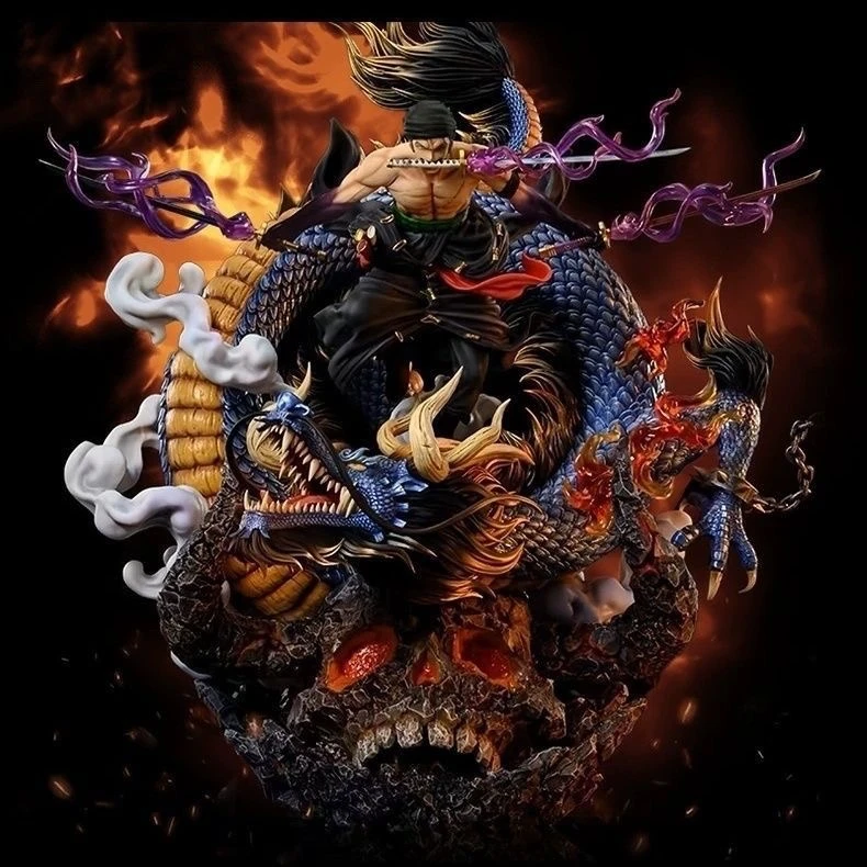 黑金索隆 路飞 罗罗诺亚索隆 海贼王模型摆件