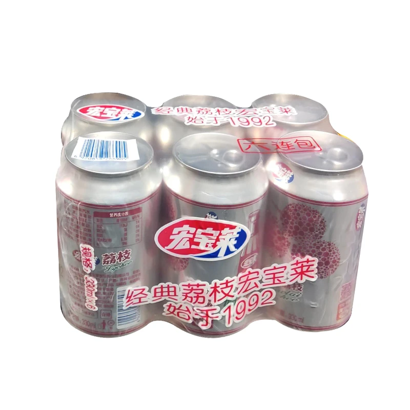 宏宝莱荔枝味汽水330ml*6