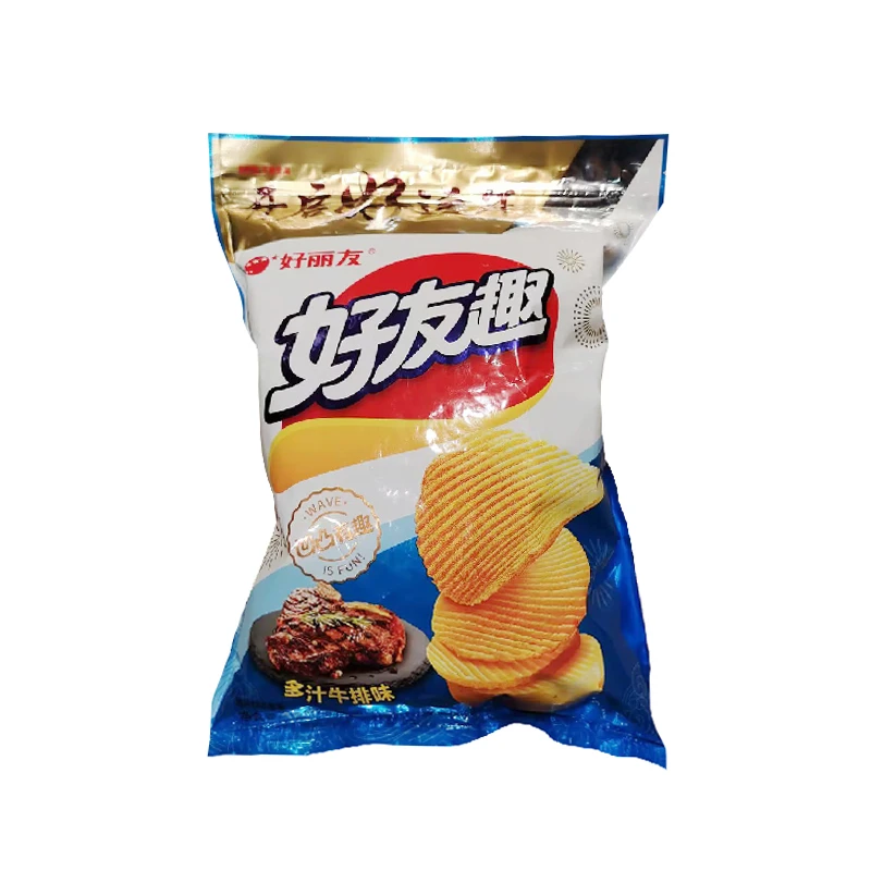 好丽友好友趣自封袋牛排味188g