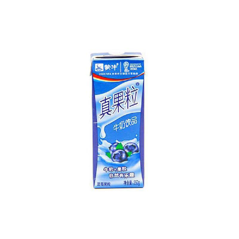 A蒙牛真果粒蓝莓果粒牛奶饮品250ml
