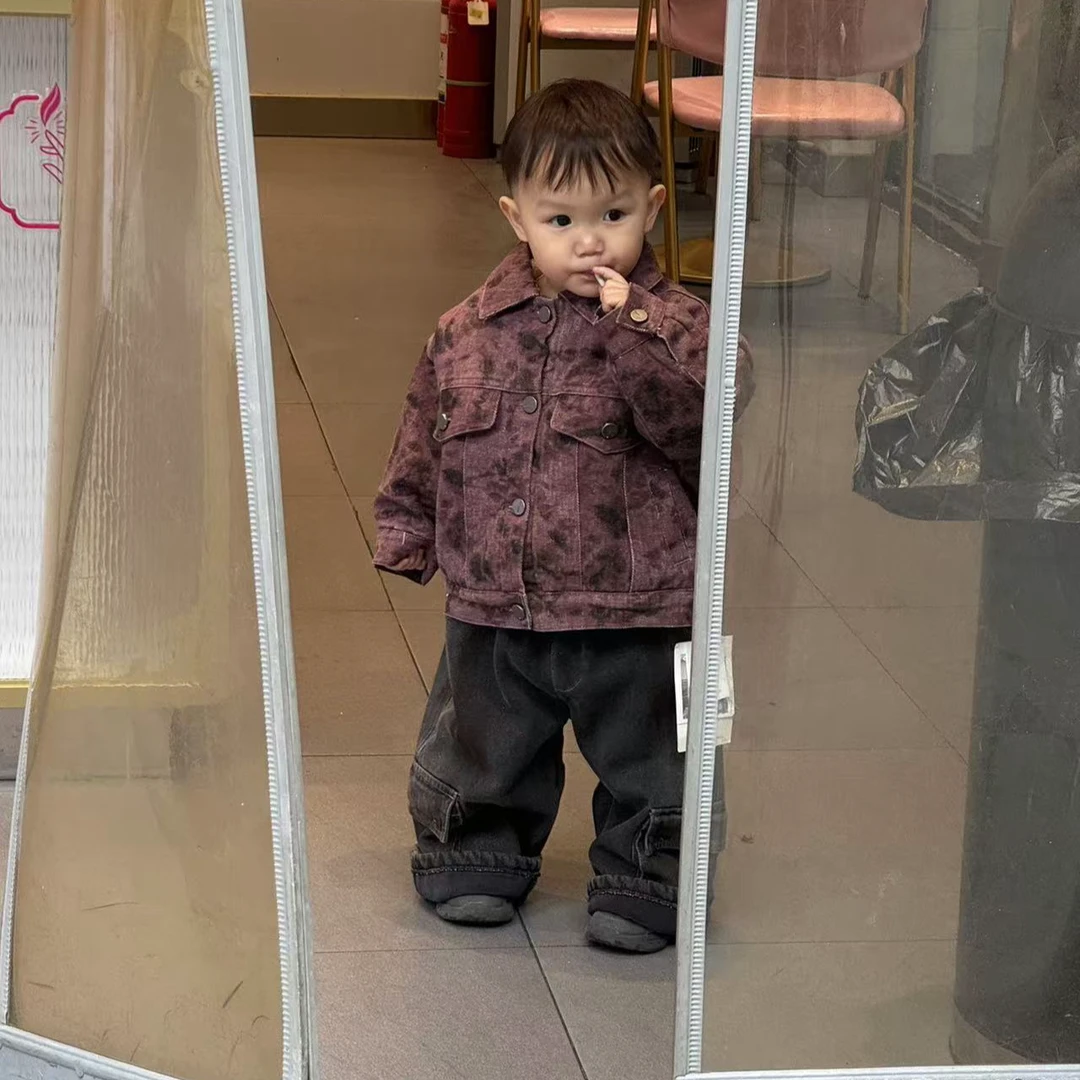 菜菜家童装     dd+复古工艺外套D308