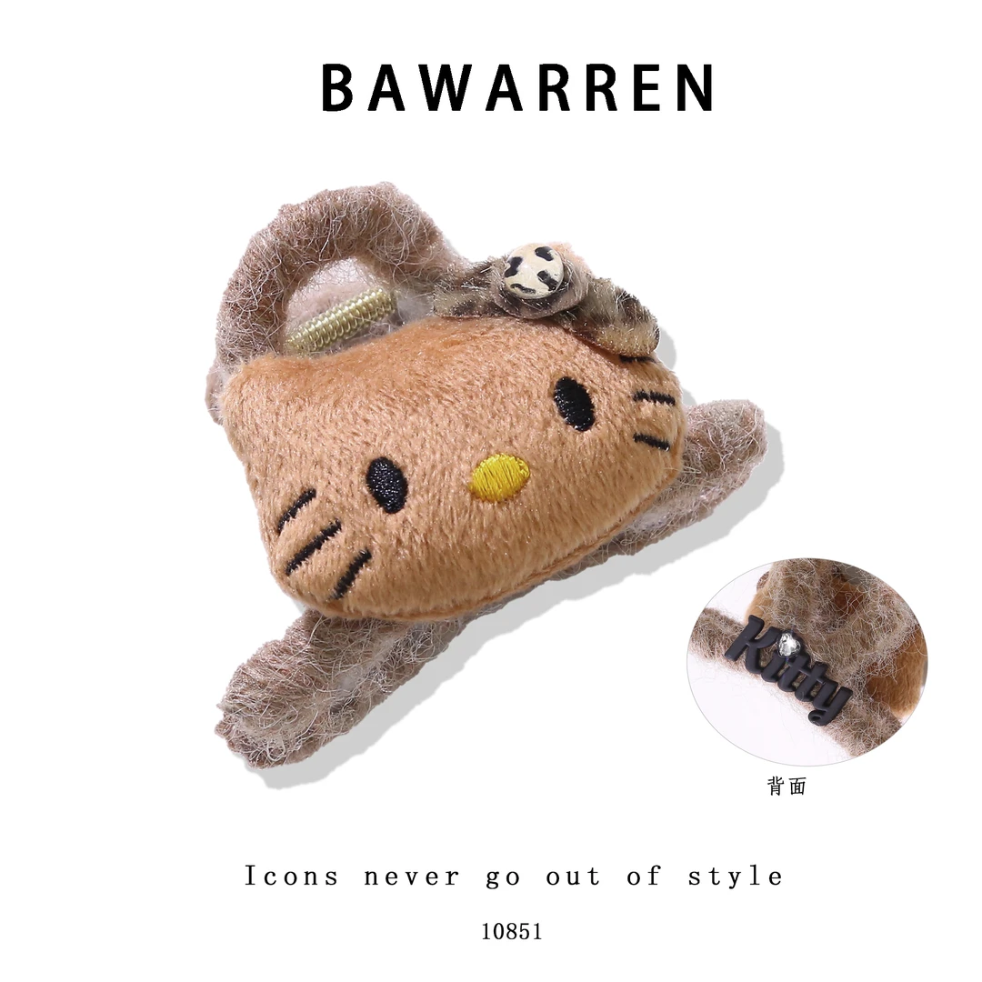 Bawarren10851-KT猫刘海侧边夹饰品发卡时尚可爱