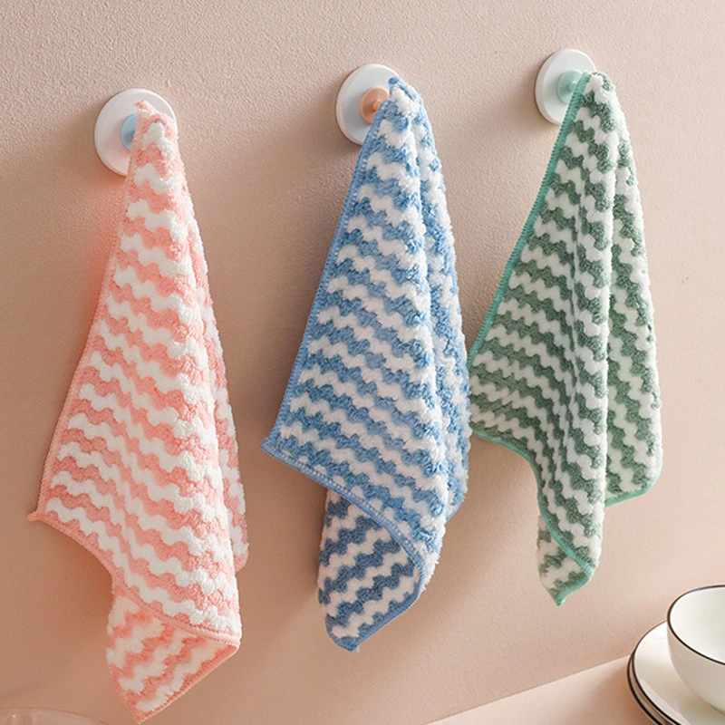 吸水阳离子擦碗布不毛抹布家用厨房擦碗吸水百洁布巾加厚清洁毛巾